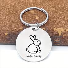 Stainless Steel Pet Tag Collar Accessory, Identification And Decorative Function, Durable And Sturdy, Suitable For Various Pet Collars, Also Can Be Used As A Keychain, Strong, Stylish, Durable, Multi-Functional And Cost-Effective - Multicolor - View 12