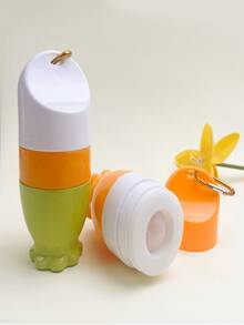 Chai đựng sữa dưỡng thể tái sử dụng 50/100ml với đầu bôi có thể tháo rời, tiện lợi khi đi du lịch, dùng để đựng kem dưỡng ẩm và dầu xả tóc. - Nhiều màu - Xem 7