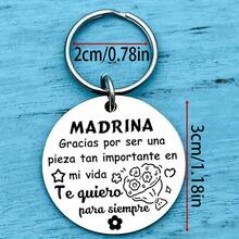 1pc Godmother Keychain Gift For Grandson, Fairy Godmother Design For Men - Steel - View 9