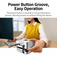 UGREEN [Desktop Savior] Mac Mini Dedicated M.2 SSD Expansion Dock, Perfectly Compatible With M4/M4 Pro Upgrade And Expansion + Height Increase Stand In One, USB 3.2 High-Speed Read And Write. - View 3