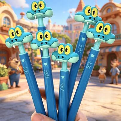 Bộ 1/2/3/4/5/10 bút bi Disney Zootopia 2, bút bi hình nhân vật hoạt hình Garry the Snake, văn phòng phẩm chủ đề động vật ngộ nghĩnh, bút bi hình nhân vật hoạt hình Garry the Snake mới trong Zootopia, hỗ trợ định giá bằng nhãn dán trên điện thoại di động, nhãn dán sắp xếp văn phòng phẩm.