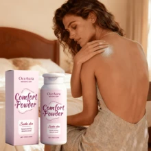 OceAura 100g Intimate Care Talcum Powder, Soft Skin Powder. Suitable For Use After Bathing And Exercise, Keeps Skin Dry And Non-Sticky, Fresh And Comfortable. Suitable For Men And Women, Suitable For All Skin Types. For Women, It Can Also Help Prevent Odors Caused By Friction. - View 8