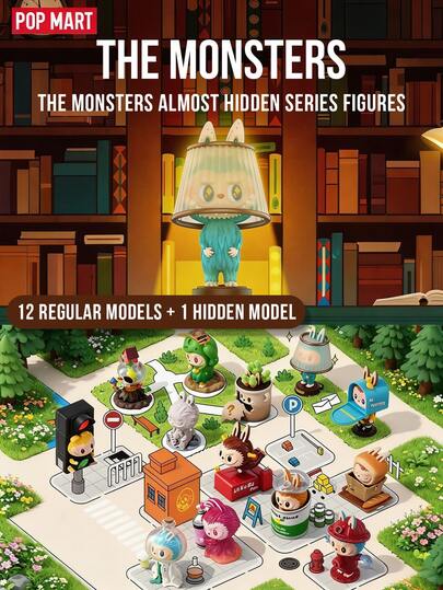 POP MART The Monsters Almost Hidden Series Blind Box Collectible Figures, 12 Regular Versions + 1 Hidden Version, Playful Hide-And-Seek Concept Where Labubu Cleverly Disguises Itself As Everyday Objects In Whimsical Peek-A-Boo Scenes, Humor-Filled Designs With Interactive Movable Parts & Rich Creative Details, Premium ABS & PVC, 7–10.9cm, Perfect For Desktop & Quirky Shelf Showcase, Ideal Gift For Labubu Fans, Pop Mart Collectors & Humor Art Enthusiasts, Birthdays, Christmas & Anniversaries