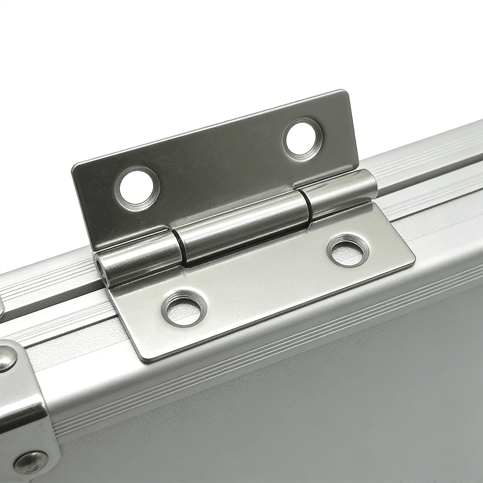 Fashion Metal Frame Jewelry Box With Floating Lid, 105 Degree Opening Angle Lid Support Bar - 2pcs - View 1