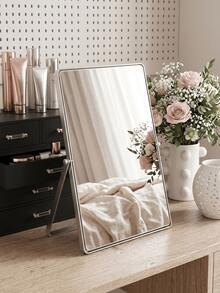 1pc High Definition Desktop Makeup Mirror, Distortion-Free Vanity Mirror With Adjustable Metal Stand, Large Size Desktop Makeup Mirror Suitable For Makeup, Skincare And Hairstyle Design, Bedroom, Bathroom, Dormitory And Office Vanity Mirror - Multicolor - View 5