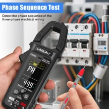 L.A.OL.A.U 1pc L.AOL.AU TS26D/TS26A New Digital Clamp Multimeter - Rechargeable Auto-Ranging Multimeter With LCD Display, Measures Voltage, Current, Resistance, Capacitance, Temperature, Suitable For Laboratory, Factory And Home - Multicolor - View 9