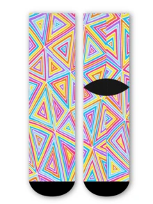 Calzini da uomo con stampa 360° - Calzini streetwear, geometrici, a diamante, triangolari, con animali, colorati, hip hop, adatti per uso quotidiano, vacanze & occasioni di festa - Multicolore - Visualizzare 6