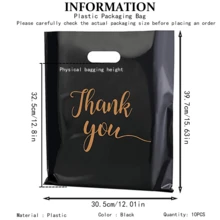 10/50/100 Bolsas de regalo, 3 tamaños (30 x 20 cm, 25 x 20 cm, 20 x 15 cm), bolsas de plástico pequeñas con asas, bolsas de regalo de agradecimiento, bolsas a granel para fiestas - Multicolor - Ver 50