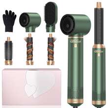 UKLISS 5-In-1 Multi-Function Hot Styling Brush And Curling Iron | 3 Temperature Settings, 5 Interchangeable Heads, Create Curls, Waves, Smooth Styles | Detachable Heads, Auto Curling | Multi-Function Professional Hair Tool, Compact And Portable Design | Suitable For All Hair Types And Styles. - UK Plug(220-240V) - View 3