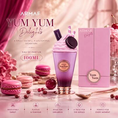  Armaf Yum Yum EDP 100ml Profumo da donna a lunga durata, dolce, fruttato, vaniglia gourmand