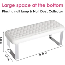 Repose-bras pour prothésiste ongulaire, Terresa Mise à jour Repose-mains et pieds en PU motif poisson pour manucure & pédicure, rose. Rembourrage de confort amélioré, design ergonomique & esthétique motif poisson, matériau en PU premium, design convivial pour le client - Blanc - Voir 8