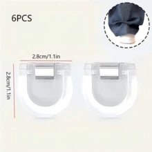 6pcs/2pcs Invisible Seamless Pant Leg Clips - Adjustable Non-Slip Clips, Suitable For Jeans, Wide-Leg Pants, Fabric Cutting - Plastic Clips, Strong Grip - A - View 10