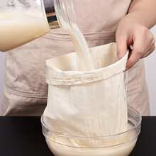 4 Reusable Cheesecloth Filter Bags - 4 Sizes, Kitchen Essential - For Filtering, Cooking, Baking, Yogurt, Juice, Wine Filtration And Cheese Making - Fabric Filter Bags With Drawstring Closure, Kitchen Essential - View 2