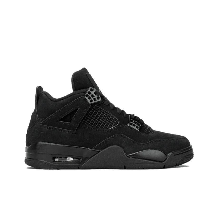 Nike Jordan Air Jordan 4 Black Cat Suede Mid-Top Retro Basketball Shoes Men's Black 2020 Edition - CU1110-010 - Xem 1