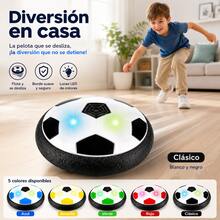 Floating Soccer Ball With LED Light And Music, Interactive Electric Toy For Children, Practical And Fun For Indoor Use - Black - View 6