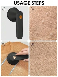 1pc Portable Rechargeable Electric Lint Remover, Efficient & Quick Removal Of Fuzz And Pilling On Clothes, Furniture And Carpets (1 Black) - Multicolor - View 8