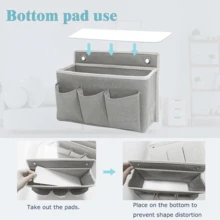 Tas Penyimpanan Gantung Dinding Kain Multi-Lapisan, Desain Berlapis Kapasitas Besar. Cocok untuk Sisi Tempat Tidur di Asrama, Dinding Kamar Tidur, Pintu Kamar Mandi, Dinding Dapur, dan Tempat Lainnya. Alat Penyimpanan Serbaguna untuk Penyewa dan Mahasiswa - MultiWarna - View 7