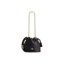 COACH Faye 17 Gesteppte Details L Leder Umhängetasche, Klein, Damen, Schwarz - CDB69-IMBLK - Übersicht 1