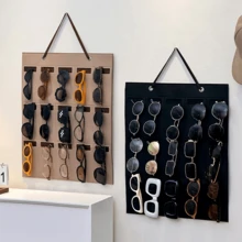 Tas Penyimpanan Kacamata Gantung, Tas Organizer Kacamata, Dapat Dilipat 15 Slot, Kacamata Fashion, Kacamata Pelajar, Kacamata Minus, Rak Display Lensa Anti Gores, Desain Dua Warna, Rak Display Multi Slot, Penyimpanan Kacamata, Rak Organizer Kacamata Gantung - MultiWarna - View 8