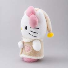 SANRIO 1件三丽鸥Hello Kitty毛绒睡衣帽，小猫咪毛绒玩具，KT猫毛绒娃娃礼物，家居装饰抱枕，安抚娃娃，节日礼物 - 彩色 - 查看 4