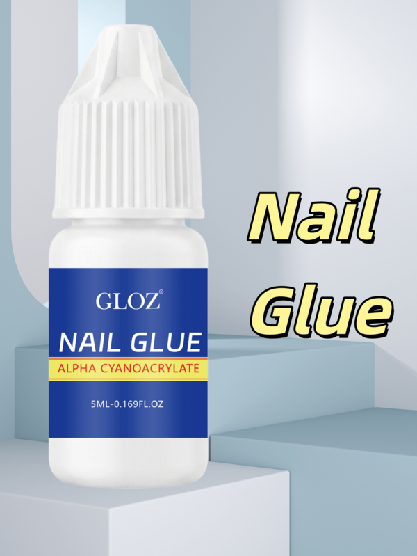 GLOZ 1PC/2PCS/3PCS/4PCS/5PCS/6PCS Nail Glue, Super Strong, Fast-Drying, Long-Lasting, Easy Application, Perfect For Acrylic & Press-On Nails, Quick Nail Repair, Nail Care & Enhancements No UV Needed