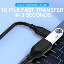 VegGieg USB Extension Cable, Male To Female, High Speed Transfer, 1.5-10M Options, Compatible With Computer, USB Drive, Printer, Keyboard, Mouse, Anti-Oxidation & Wear-Resistant Long Data Cable - View 5