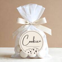 48/96pcs Customized Cookie Stickers - Personalized Round Baking Labels With Heart Design - Waterproof And Oil-Proof, Suitable For Gift Labels, Baking Packaging And Kitchen Organization - Style 2 - View 4