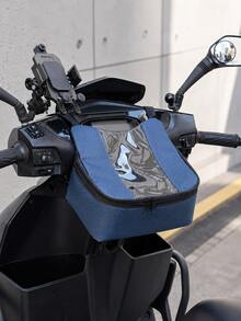 Bolsa de tablero para motocicleta y eléctrica con navegación de pantalla táctil, bolsas de almacenamiento duraderas para motocicleta, almacenamiento al aire libre para teléfono, llaves, artículos esenciales de motocicleta - Montaje en el manillar para al conducir, diseño elegante y resistente - B - Ver 12