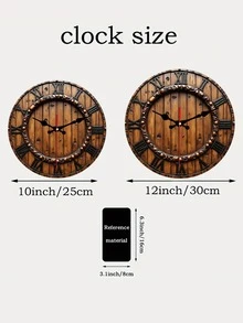 One Beach-Themed Silent Wall Clock Featuring A Seaside Design, Ideal For Summer Or Coastal Decoration - 彩色 - 查看 4