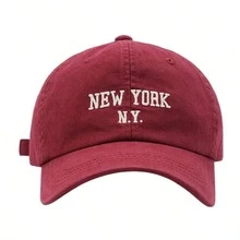 1pcs NEW YORK Embroidered Baseball Caps, Assorted Colors, Casual & Minimalist, Adjustable, For Daily & Outdoor Wear - Multicolor - View 15