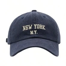 1pcs NEW YORK Embroidered Baseball Caps, Assorted Colors, Casual & Minimalist, Adjustable, For Daily & Outdoor Wear - Multicolor - View 16