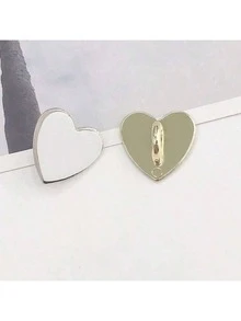 2pcs DIY Cell Phone Strap Heart Shaped Ring Buckle - Gold - View 6