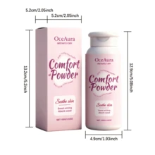 OceAura 100g Intimate Care Talcum Powder, Soft Skin Powder. Suitable For Use After Bathing And Exercise, Keeps Skin Dry And Non-Sticky, Fresh And Comfortable. Suitable For Men And Women, Suitable For All Skin Types. For Women, It Can Also Help Prevent Odors Caused By Friction. - View 3