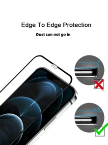 CSDZ 螢幕保護貼 5 片裝，相容 iPhone 17/17 Pro/17 Pro Max/17e/16/16 Pro/16 Plus/16 Pro Max/16e，隱私防窺高清透明保護膜，相容 iPhone 17、 12，防刮防碎 [國際版，非本地版] - 彩色 - 查看 5