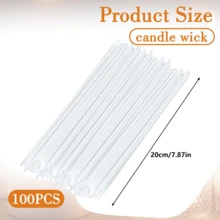 100pcs Sand Wax Candles 20cm/7.87in Candle Wicks, Specially For Making Sand Candles, Pearl Candles, Low Smoke Candle Wicks, Suitable For DIY Candle Making - Pure LED Wick - View 11