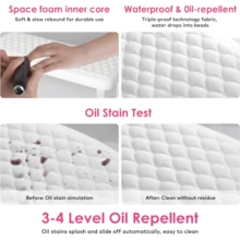 Repose-bras pour prothésiste ongulaire, Terresa Mise à jour Repose-mains et pieds en PU motif poisson pour manucure & pédicure, rose. Rembourrage de confort amélioré, design ergonomique & esthétique motif poisson, matériau en PU premium, design convivial pour le client - Blanc - Voir 10