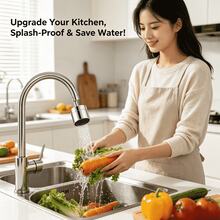 360 Degree Swivel Faucet Aerator, Kitchen Sink Filter Nozzle, Water Saving Splash Proof Faucet Accessory - Multicolor - View 2