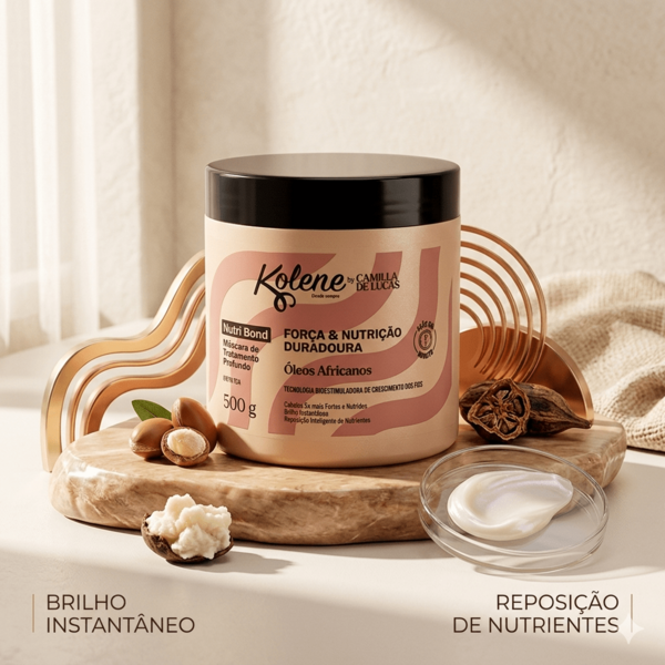 Mascara Kolene Nutri Bond Óleos Africanos Camilla de Lucas - Nutrição Profunda e Definição