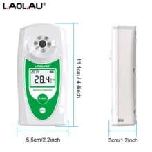 L.A.OL.A.U L.AOL.AU Digital Refractometer, Fruit Sugar Meter, High Precision 0-32% Brix Tester For Watermelon, Orange, Grape, Apple Sugar Content Measurement - One Size Fits All - View 7
