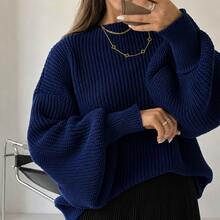 Women's Modal Knit, Modal Knit Blouse, Modal Knit Sweater, Summer Modal Knit, Autumn/Winter Modal Knit, Long-Sleeved Modal Knit, Lightweight Modal Knit, Comfy Modal Knit, Women's Fashion, Elegant And Comfortable Look, Versatile Piece, Chic Basic, Versatile Clothing, Minimalist Style, High Quality, Soft Fabric, Timeless Piece, Comfortable Knit, Soft And Lightweight Fabric, Non-Itchy Knit, Stylish Knit, Look With Knit, Knit For Work, Elegant Knit, Mid-Season Knit, Knit For Cool Days, Lightweight Knit For Summer. - 寶藍色 - 查看 1