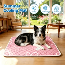 Extra Large Cooling Dog/Cat Bed, Breathable And Moisture-Wicking, Washable Non-Slip Bottom Design To Ensure Pets Enjoy Coolness And Comfort In Summer. Offered In 5 Sizes Suitable For Small, Medium And Large Dogs/Cats, Applicable For All Seasons, And Durable, A Globally Best-Selling Cooling Pet Product For Summer, Spring, Autumn And Winter To Keep Cool And Warm. - Multicolor - View 4