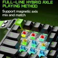 ATTACK SHARK M36HE Wired Gaming Keyboard: Single-Handed Keyboard, 8K Polling Rate, 128-Zone Scanning, 0.01ms RT Precision, 0.1ms Response Time, Custom Magnetic Fully Fluorinated Switches, Hot-Swappable Keycaps, Fashionable Compact Design - View 6
