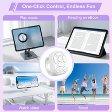 Multifunctional Wireless Remote Control, Compatible With Smartphone, Tablet, Camera Shutter, 30mAh Rechargeable - Multicolor J6 - View 3