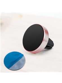 1pc Creative Round Mini Magnetic Car Navigation Dashboard Air Vent Alloy Random Sticky Car Phone Holder, Mini Magnetic Stick-On Versatile Metal Magnetic Car Phone Mount - A - View 13