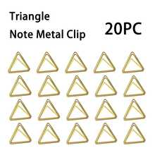 20pcs Gold Triangle Metal Name Card Clips - Golden Triangle - View 1