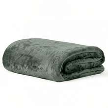 Microfiber Blanket Double And Queen Size Anti-Allergic Soft Extra Soft Flannel - Green - View 3