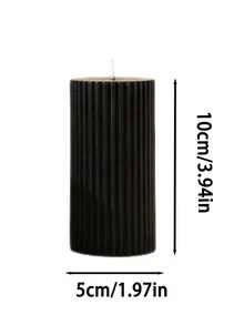 Roman Column Striped Candle, Creative Candle, Modern Home Decor For Bathroom, Living Room, Ideal For Wedding, Party, Spa, Dinner, Home Decoration, Church, Birthday, Date - Striped Wax - View 9