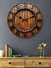 One Beach-Themed Silent Wall Clock Featuring A Seaside Design, Ideal For Summer Or Coastal Decoration - 彩色 - 查看 2