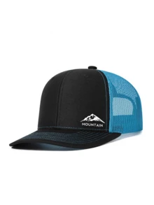 Mũ lưỡi trai unisex in chữ hình đỉnh núi, chất liệu lưới polyester, đa năng, thích hợp làm quà tặng cho gia đình, bạn bè, người yêu, dịp Giáng sinh, Ngày của Mẹ, Ngày của Cha, Ngày Nhà giáo, sinh nhật. - Nhiều màu - Xem 4