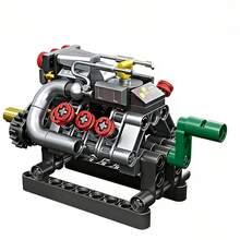 Engine Building Block Model, Mechanical Engineering Construction Blocks, Collectible Model Gift For Block Enthusiasts, Suitable As Home Decor And Birthday Gift, Halloween, Christmas Gift - Engine Building Blocks - View 12